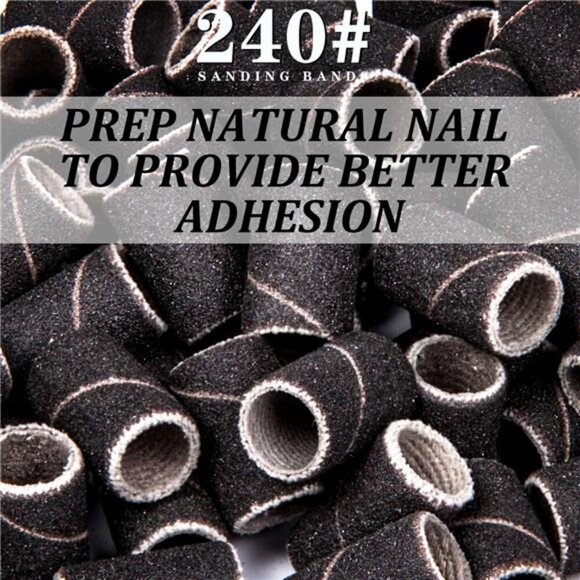 Lavinda Sanding Bands Nail Drill Bits 300Pcs Grits Electric File Nail Sanders - Picture 5 of 7